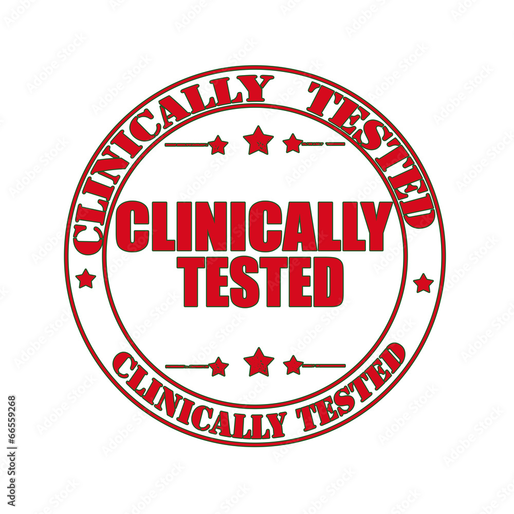 clinically tested stamp clinically tested stamp