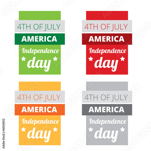 set of american independence day