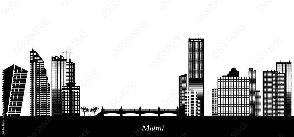 Obraz premium miami skyline