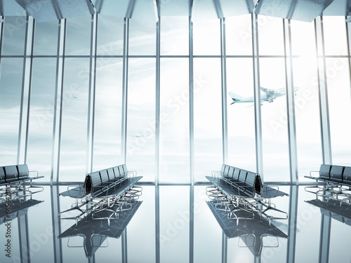 empty airport interior