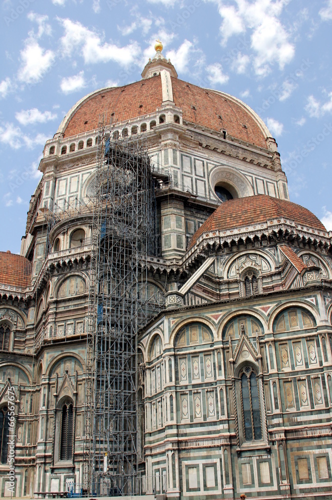 Bauarbeiten am Dom zu Florenz