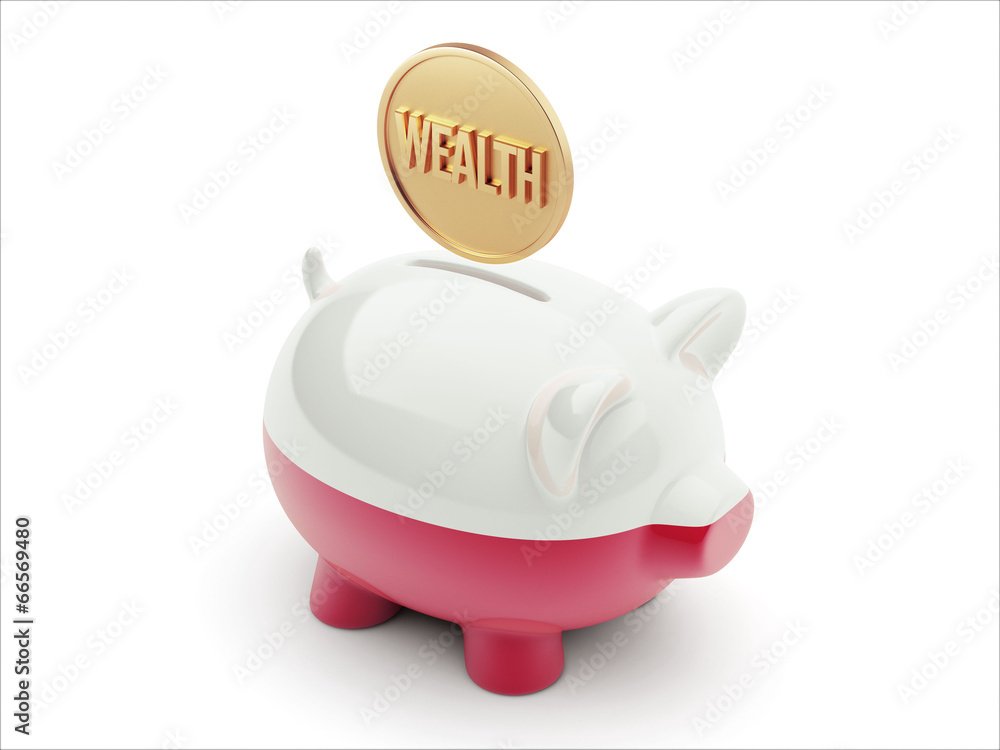Poland Wealth Concept Piggy Concept Poland Wealth Concept Piggy Concept