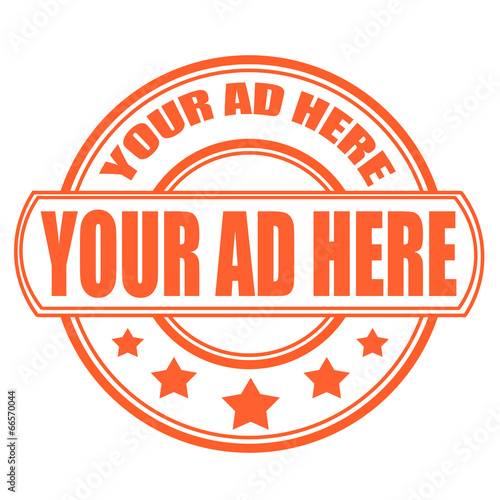 your ad here stamp