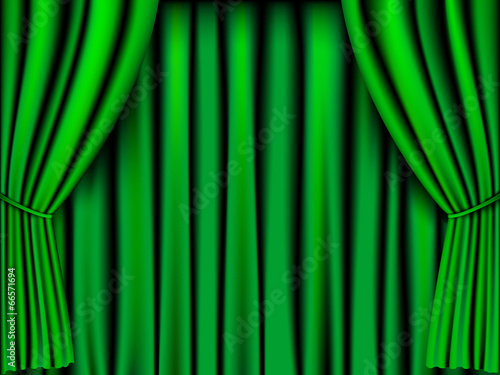green curtain
