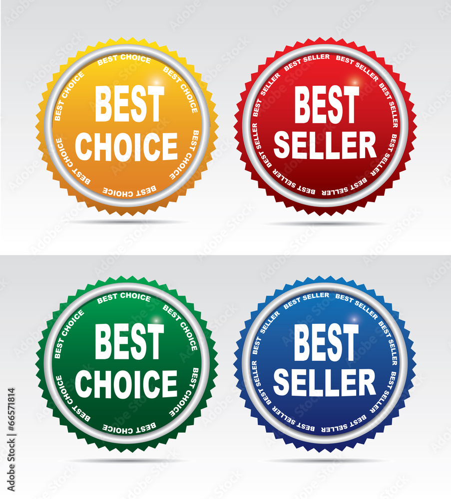 Bestseller labels and choice labels