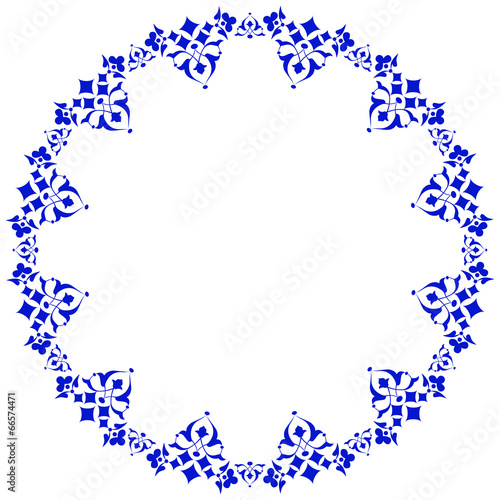 Frame with flowers of Ottoman art four
