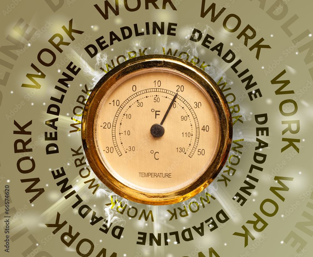 Clocks with work and deadline round writing Clocks with work and deadline round writing