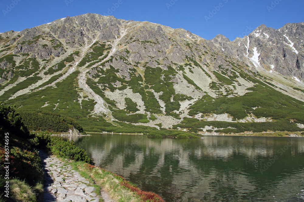 mountain lake in Tatra Mountains, Poland