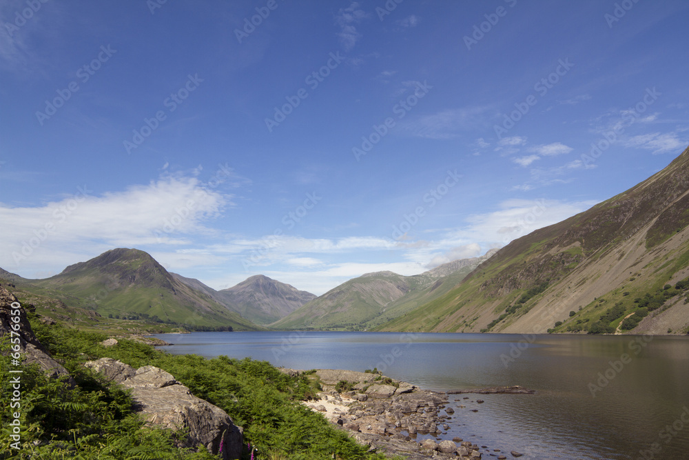 wastwater lake in the lake district, cumbria, england