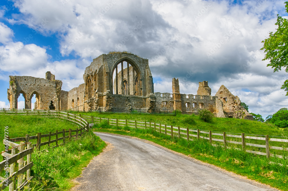 Fototapeta premium Egglestone Abbey ruins in County Durham