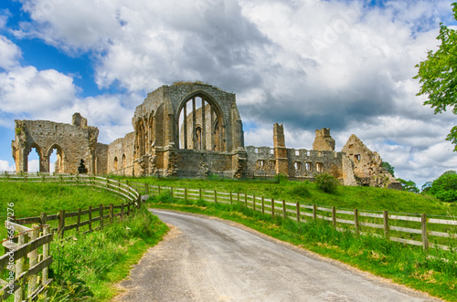 Egglestone Abbey ruins in County Durham photo