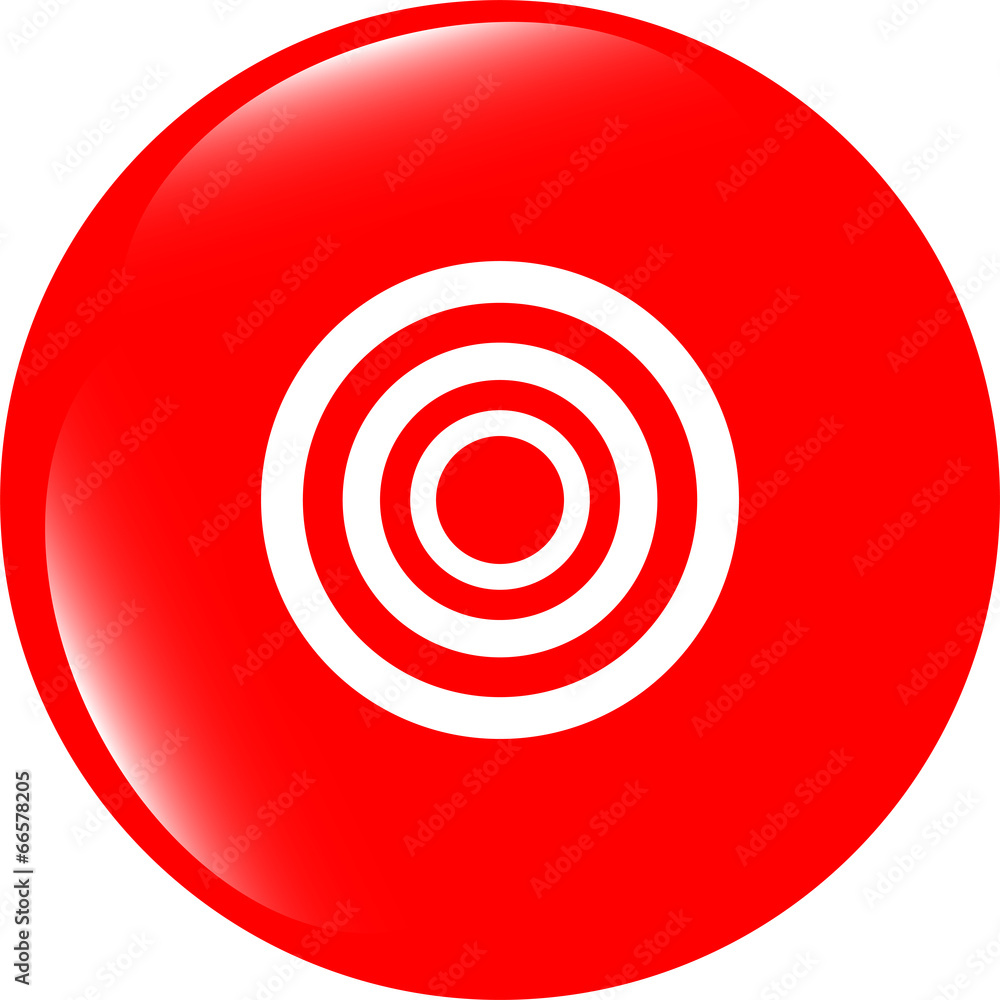 target sign icon. Pointer symbol. Modern UI website button target sign icon. Pointer symbol. Modern UI website button