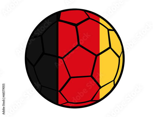 Isolated Clip Art Football With Germany Flag   s Colors