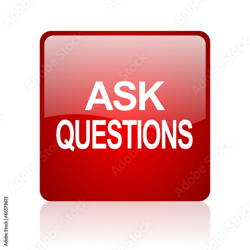 ask questions computer icon on white background