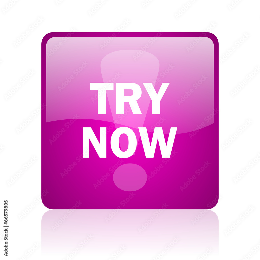 try now computer icon on white background try now computer icon on white background