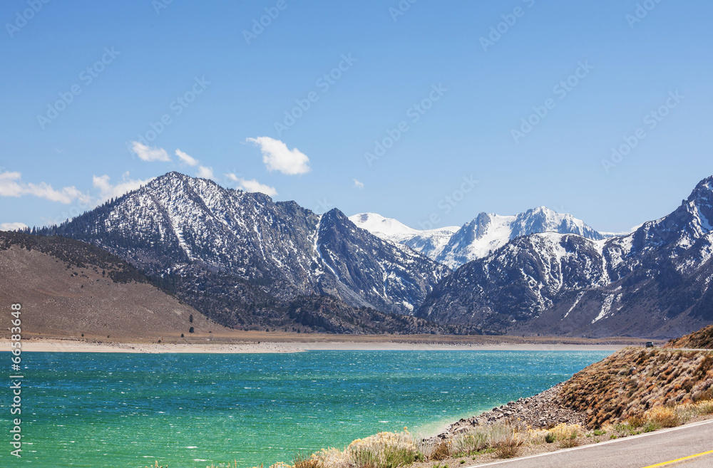 Mountains lake