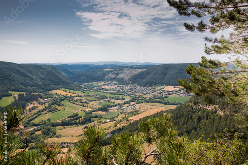 Vallée du Valdonnez depuis le Truc de Balduc, Lozère photo