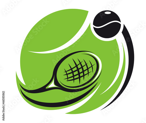 Stylized tennis icon