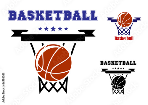 Basketball sports symbols