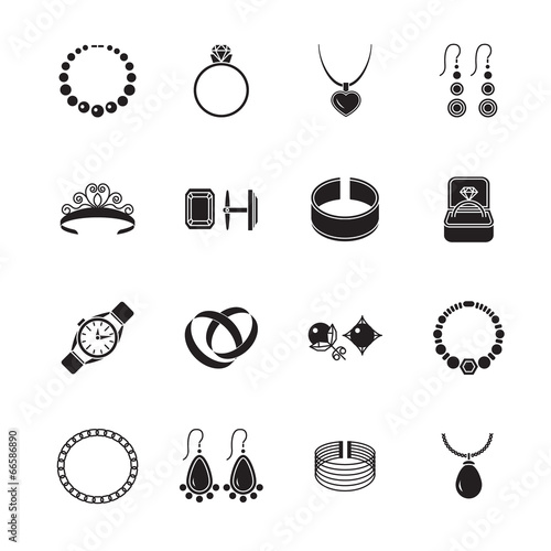Jewelry icon black