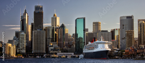 Cruise ship in Circular Quay, Sydney photo