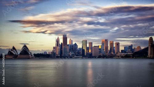 Downtown Sydney at sunrise
