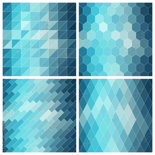 Blue Marine Background Set