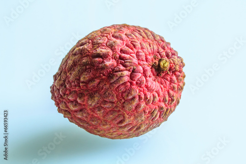 Lychee. Fresh Lychee Isolated on White Background. photo