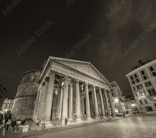 Rome. The Pantheon on a beautiful summer night