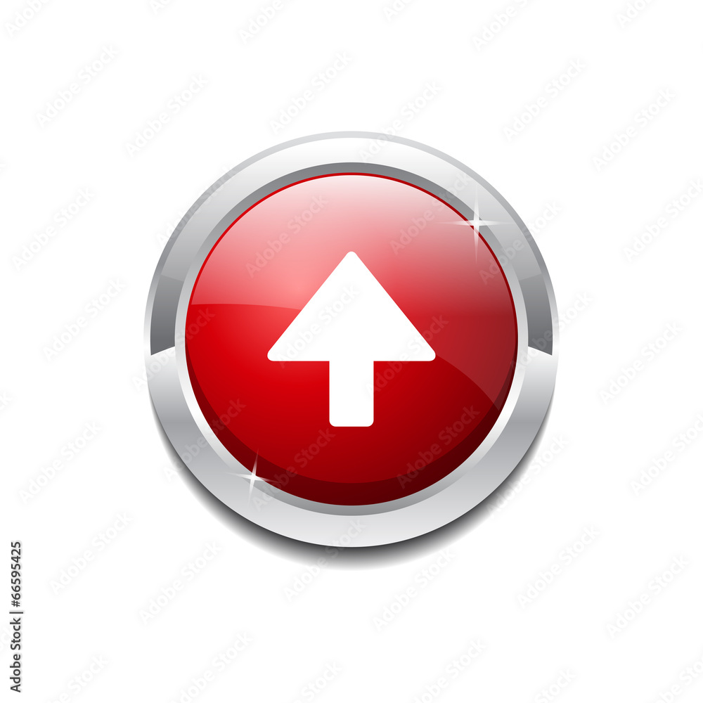 Up Key Circular Vector Red Web Icon Button Up Key Circular Vector Red Web Icon Button