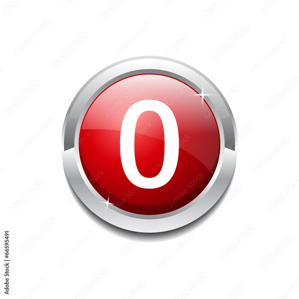 0 Number Circular Vector Red Web Icon Button 0 Number Circular Vector Red Web Icon Button