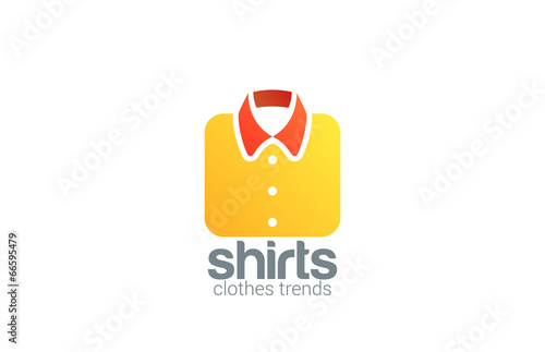 Clothes Store concept vector logo design. On-line shop