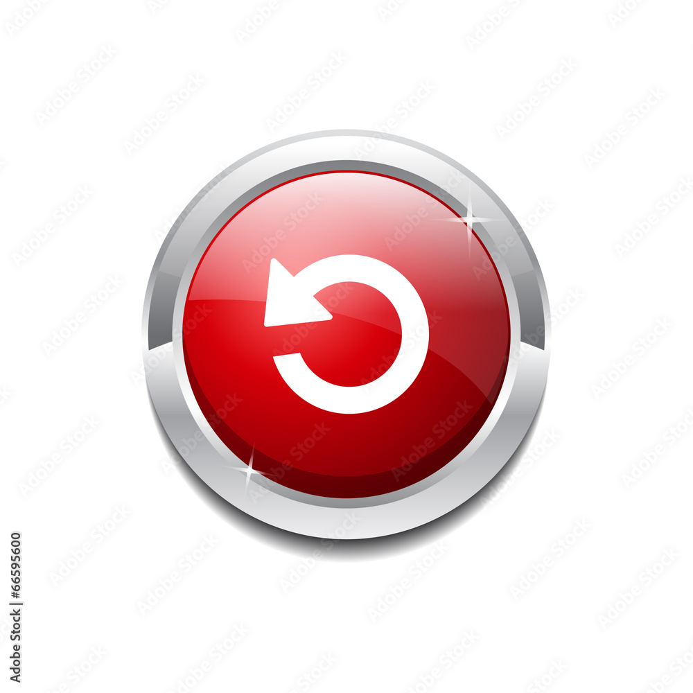 Reset Circular Vector Red Web Icon Button Reset Circular Vector Red Web Icon Button
