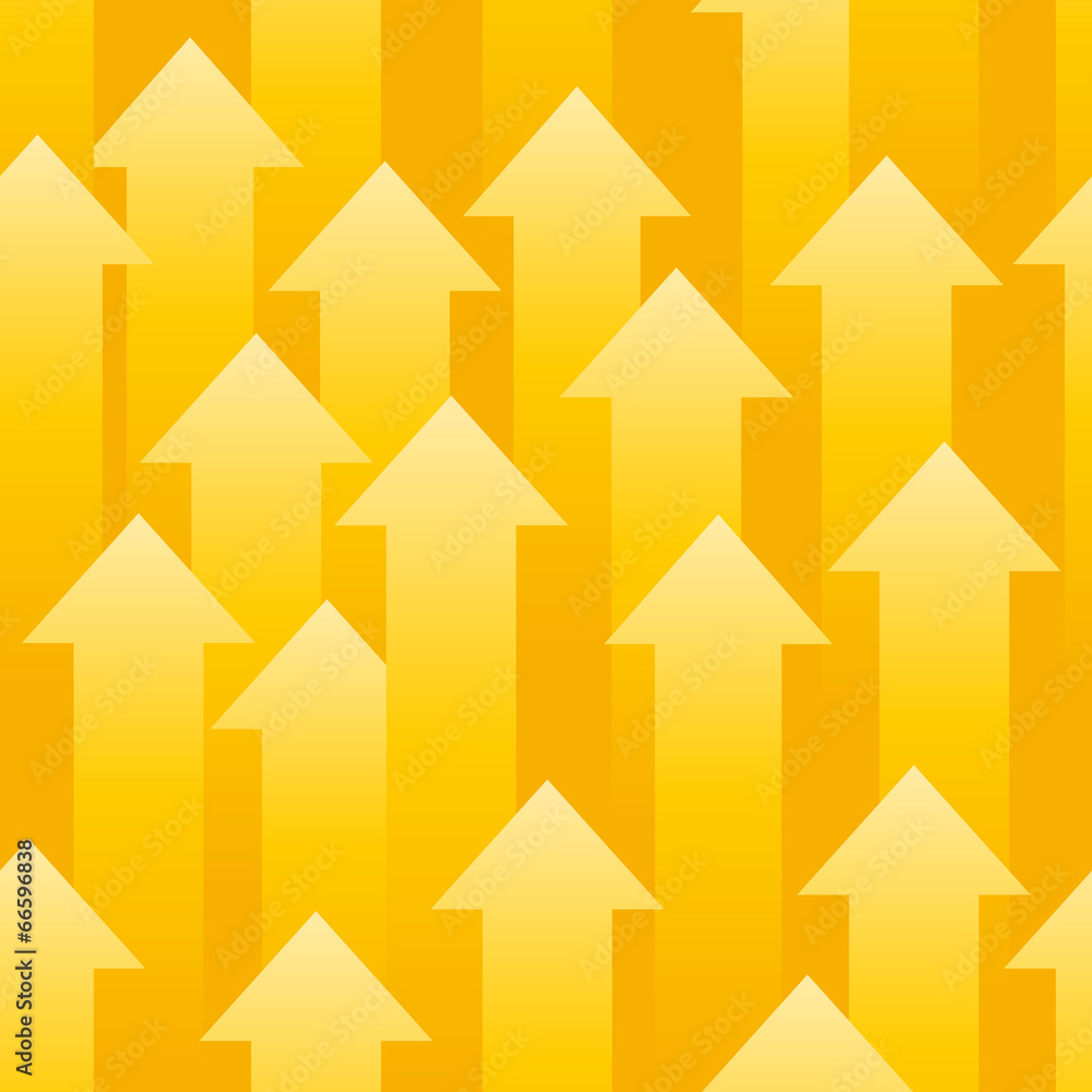 Seamless background consisting of yellow arrows Seamless background consisting of yellow arrows