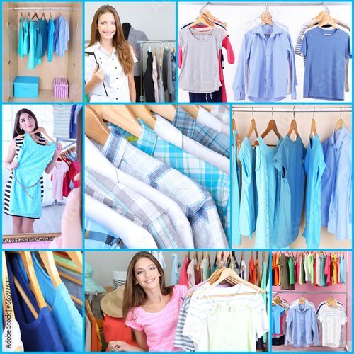Clothing collage