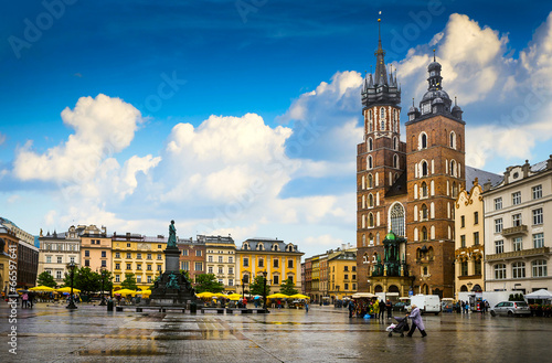 Krakow - Poland's historic center, a city with ancient #66597641