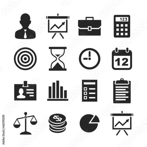 Business icons set