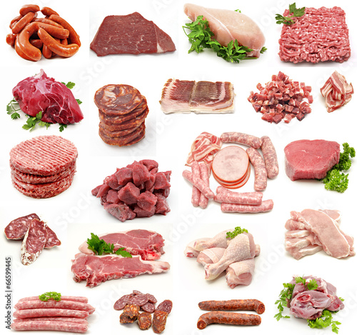 Collage de carnes
