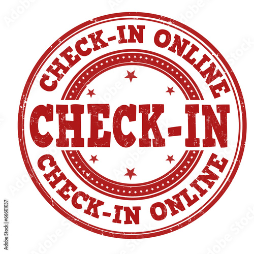 Check in online stamp