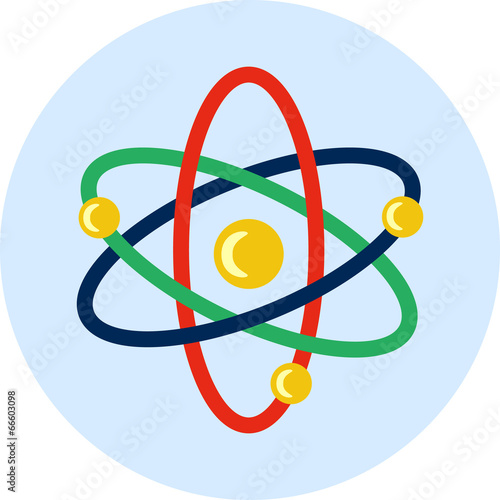 Vector Molecule - atom Flat Icon