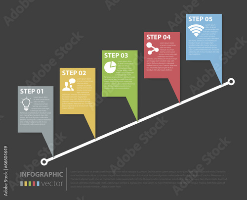Business stair steps