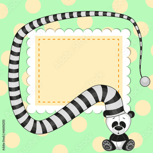 Fototapeta Naklejka Na Ścianę i Meble -  Panda in hat