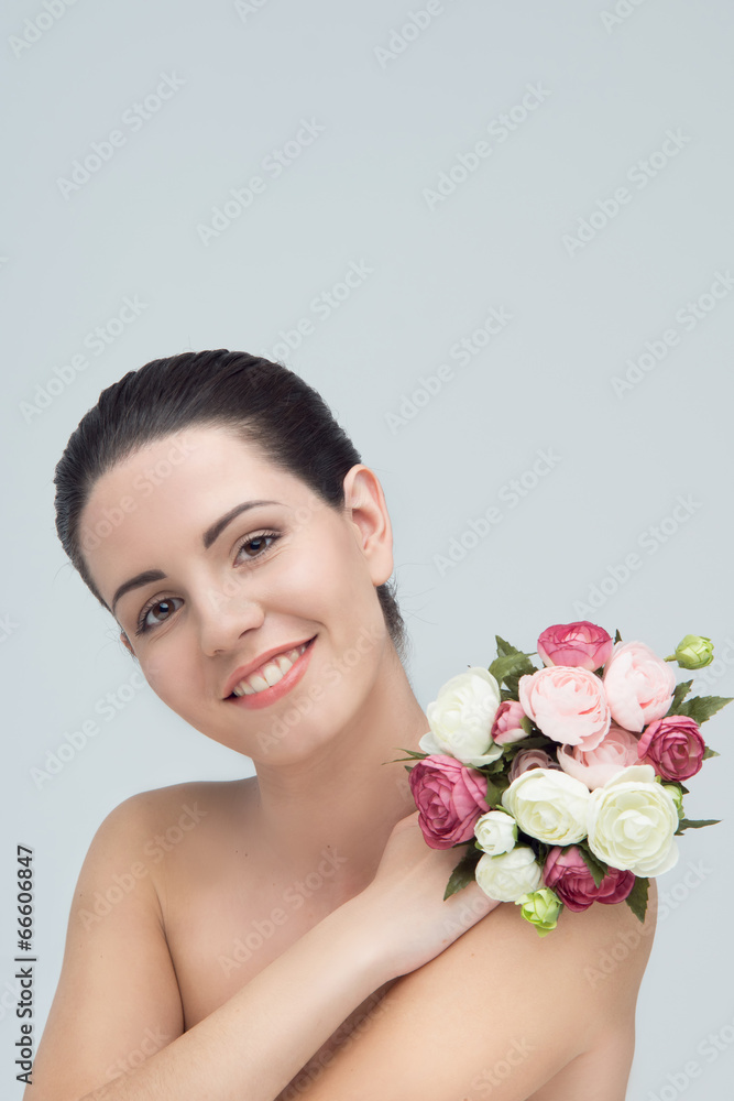 women with bouquet