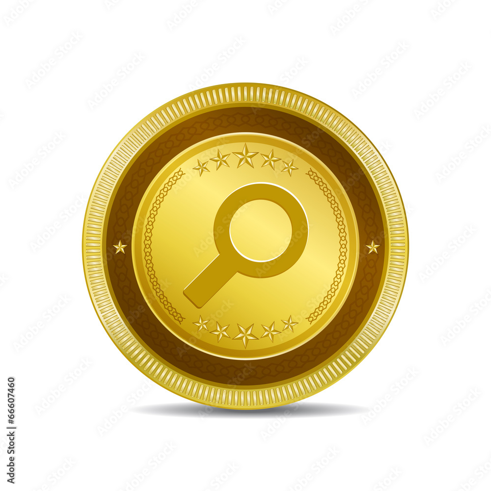 Search Circular Gold Vector Web Button Icon Search Circular Gold Vector Web Button Icon