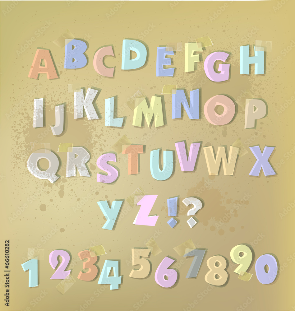 paper cut alphabet with staplers and glue tape paper cut alphabet with staplers and glue tape