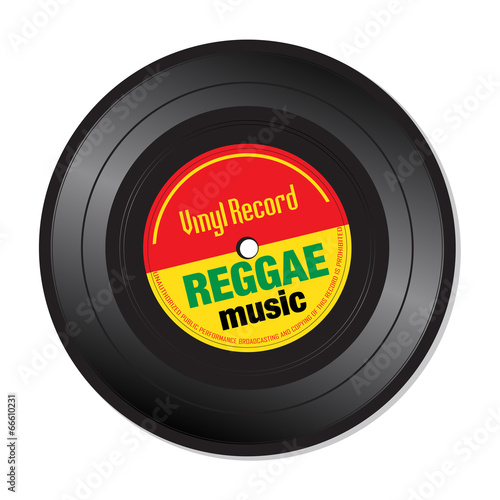 Reggae music vinyl record