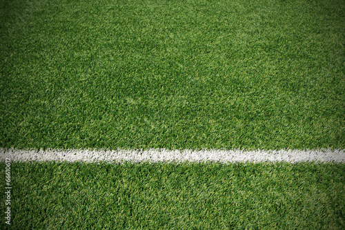 Soccer ball green grass field