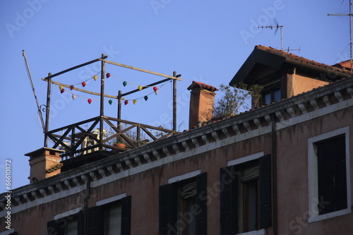 terrasse sur les toits à Venise