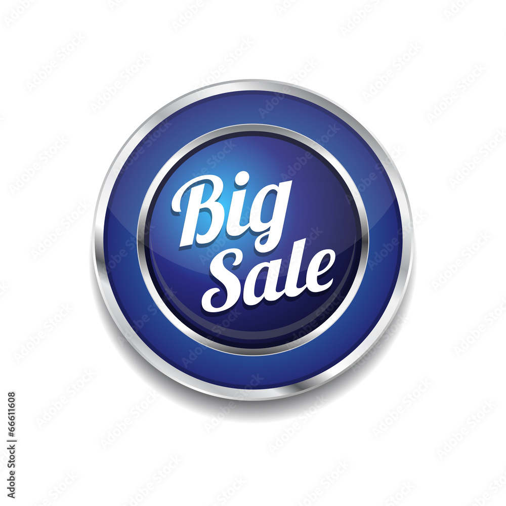 Big Sale Glossy Shiny Circular Vector Button Big Sale Glossy Shiny Circular Vector Button