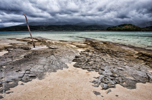 Popular cruise port Mystery Island, Vanuatu 